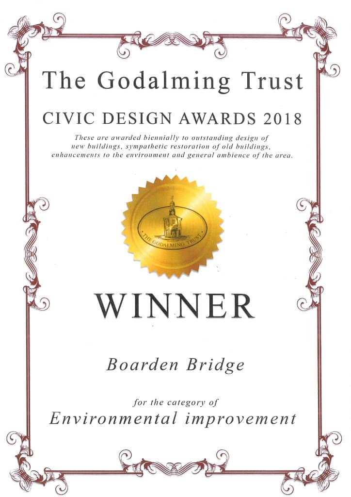 godalming trust award for bridge carpentry