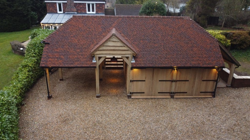 customer project oak garage and carport